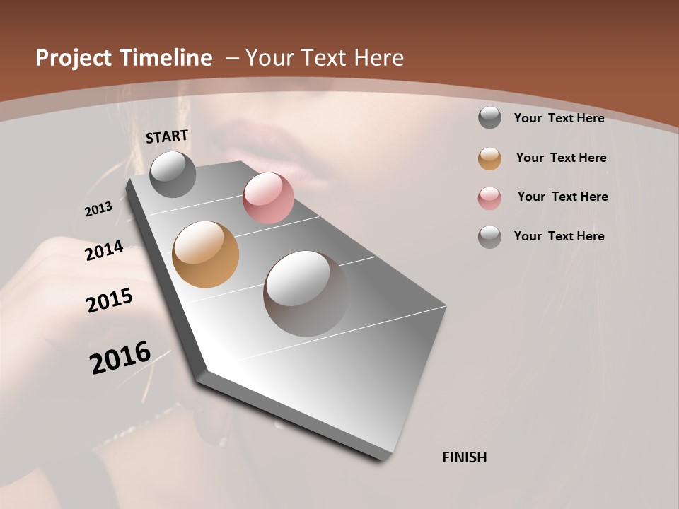 Female Eyes View PowerPoint Template
