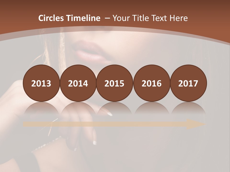 Female Eyes View PowerPoint Template
