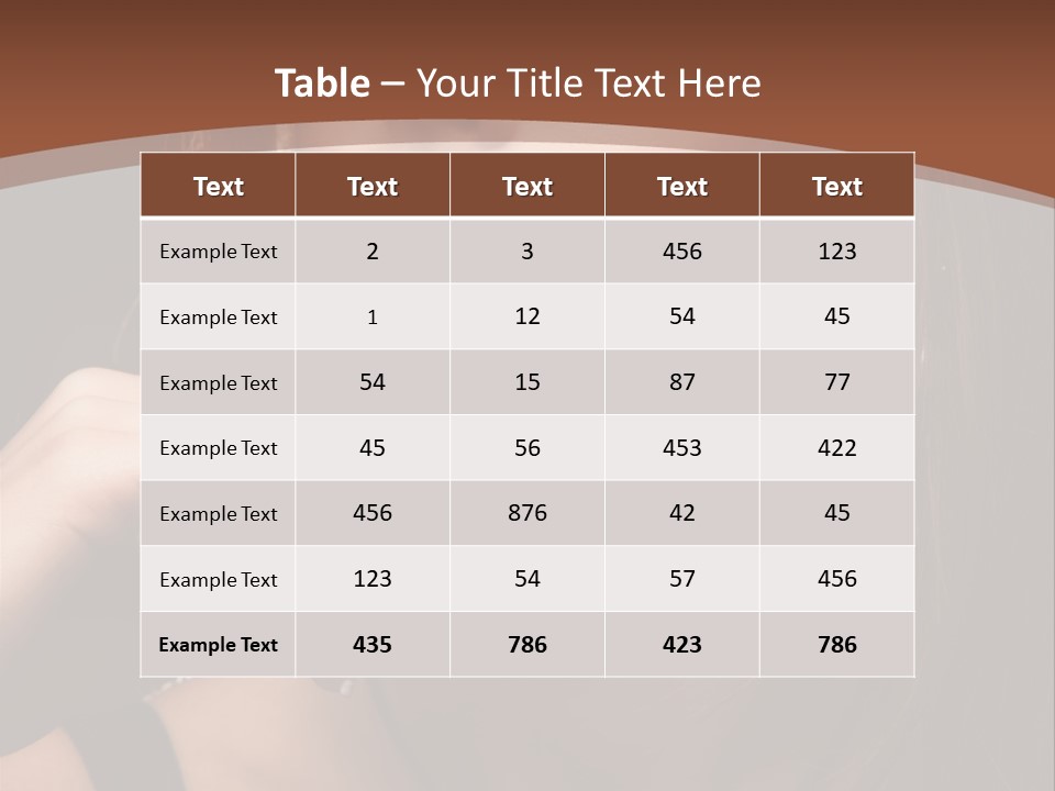 Female Eyes View PowerPoint Template