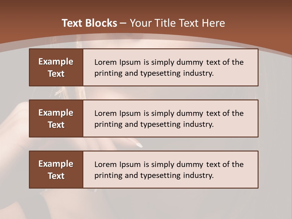 Female Eyes View PowerPoint Template