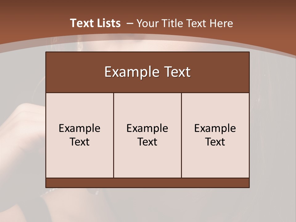 Female Eyes View PowerPoint Template