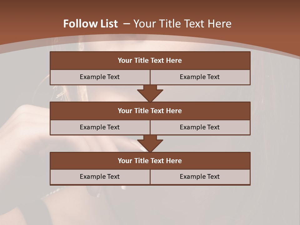 Female Eyes View PowerPoint Template