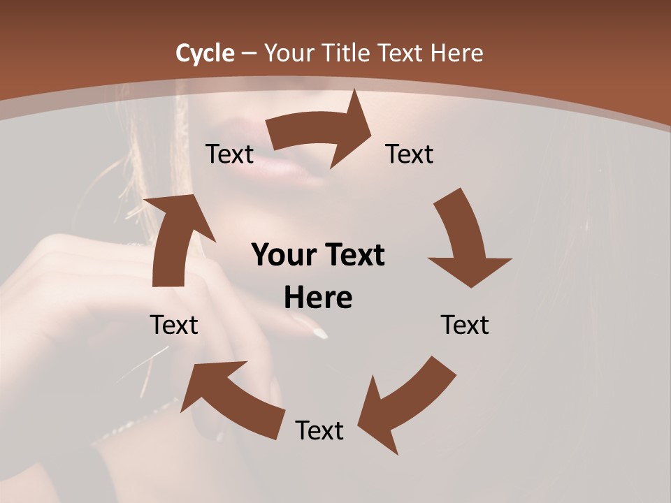 Female Eyes View PowerPoint Template