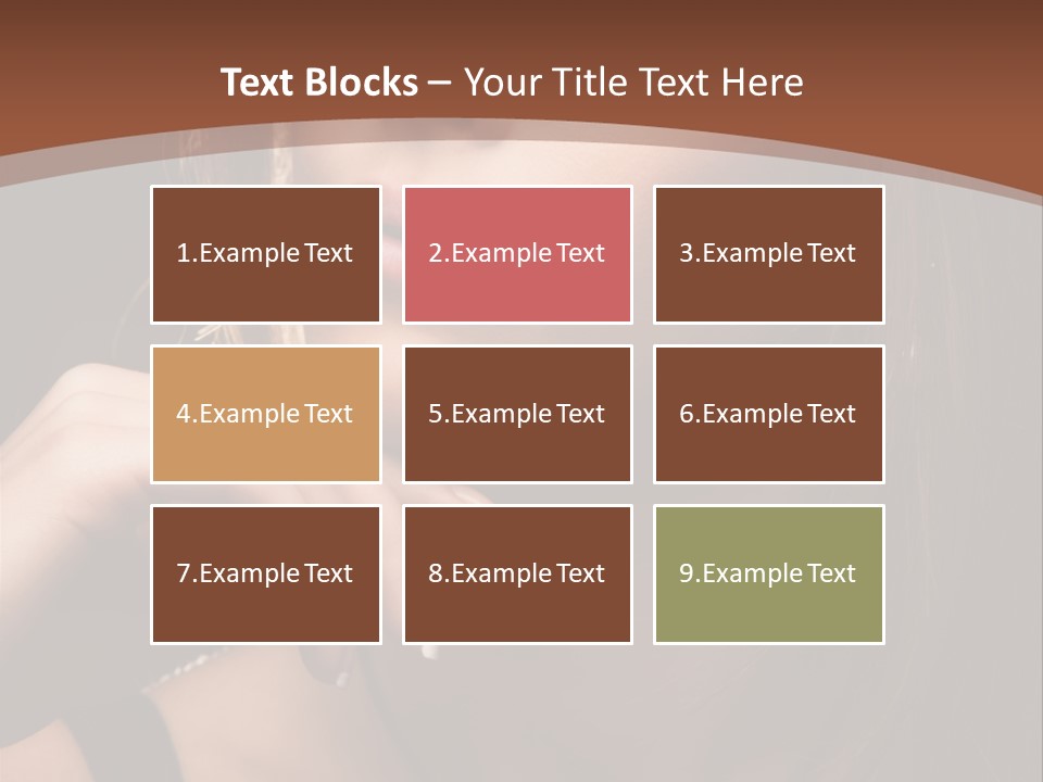 Female Eyes View PowerPoint Template