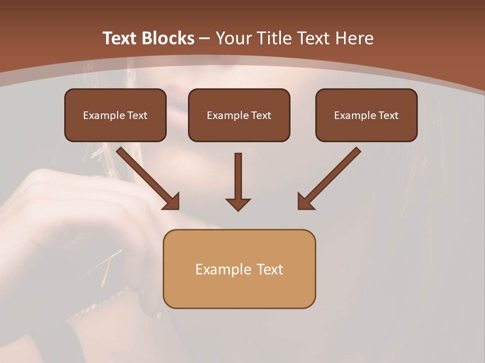 Female Eyes View PowerPoint Template
