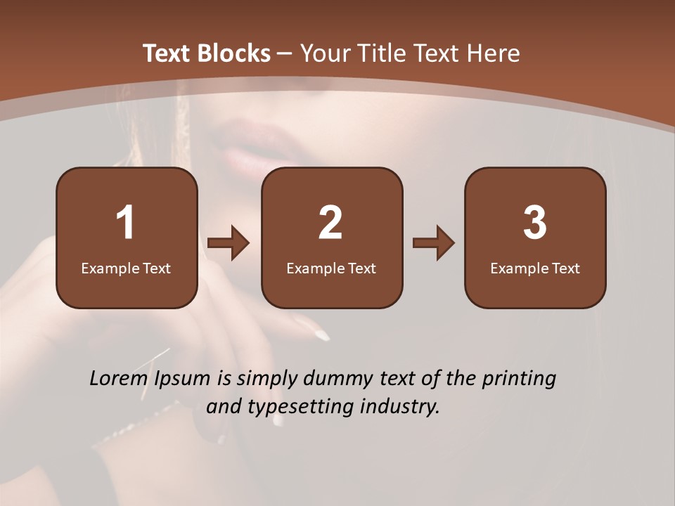 Female Eyes View PowerPoint Template