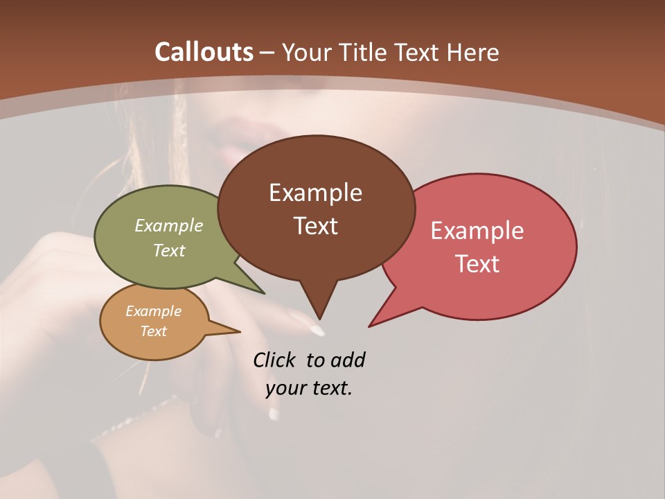 Female Eyes View PowerPoint Template