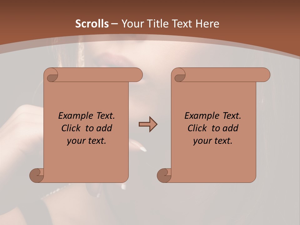 Female Eyes View PowerPoint Template