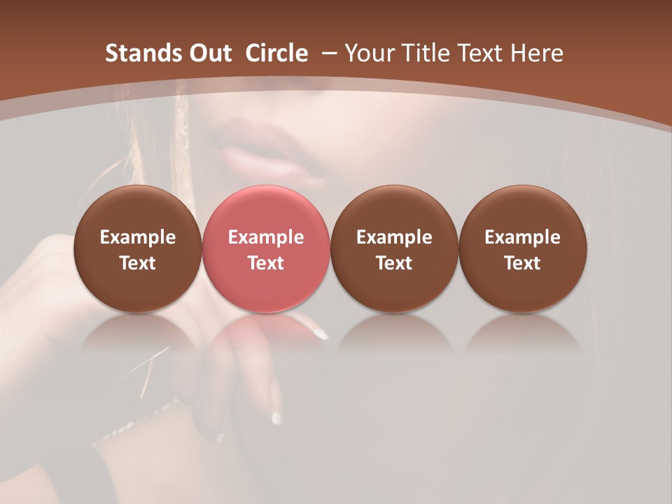 Female Eyes View PowerPoint Template