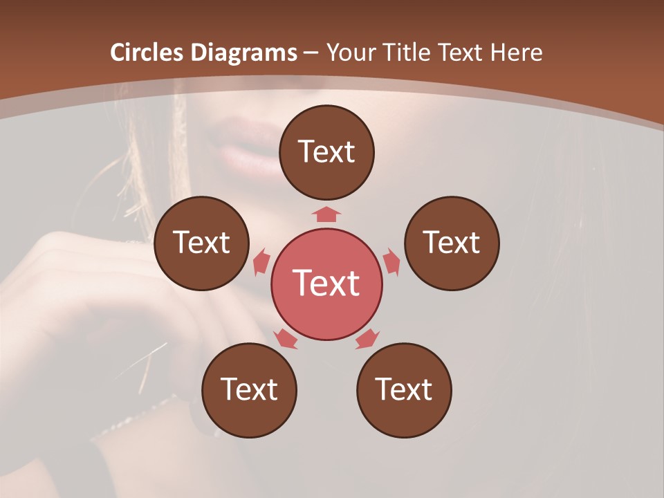 Female Eyes View PowerPoint Template