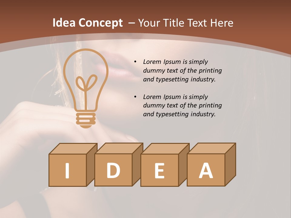 Female Eyes View PowerPoint Template