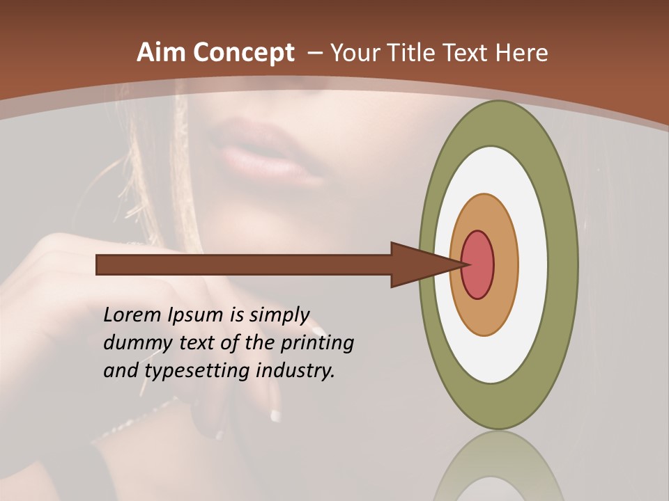 Female Eyes View PowerPoint Template