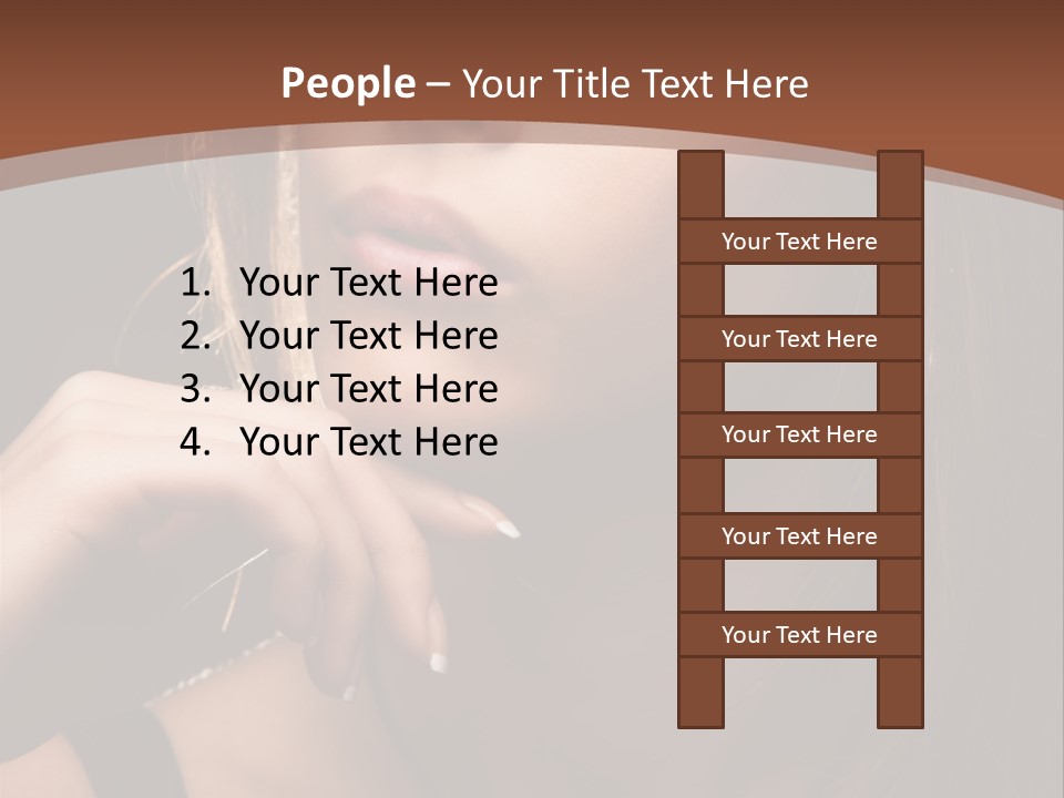 Female Eyes View PowerPoint Template