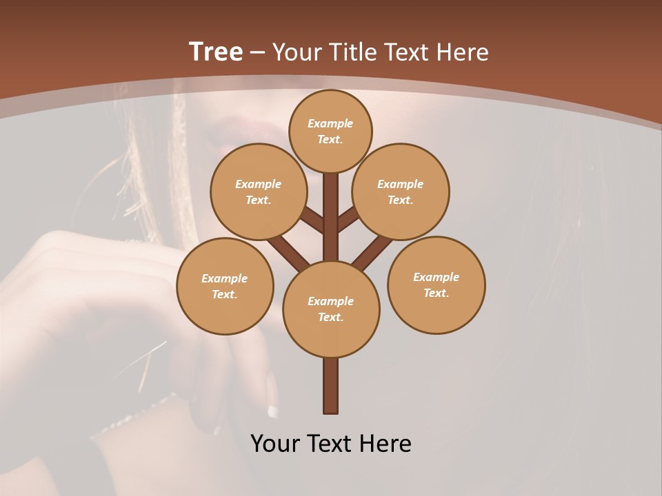 Female Eyes View PowerPoint Template