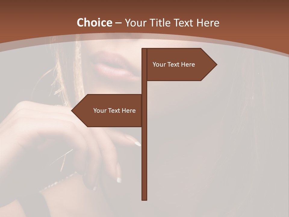 Female Eyes View PowerPoint Template