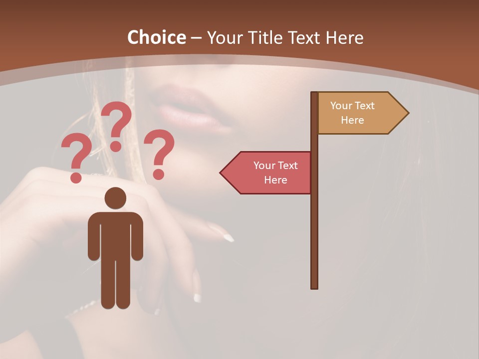 Female Eyes View PowerPoint Template