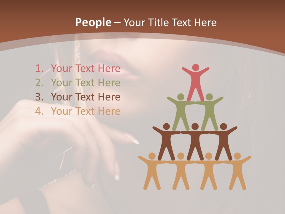 Female Eyes View PowerPoint Template