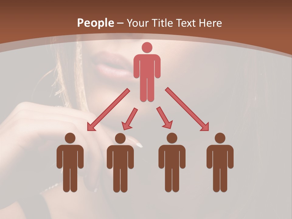 Female Eyes View PowerPoint Template