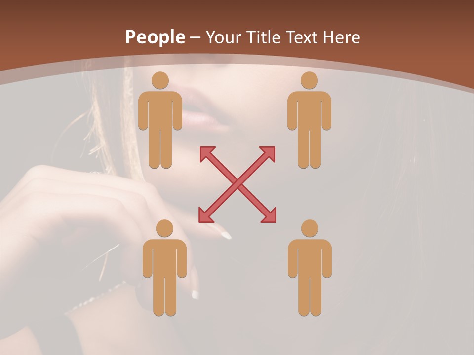 Female Eyes View PowerPoint Template