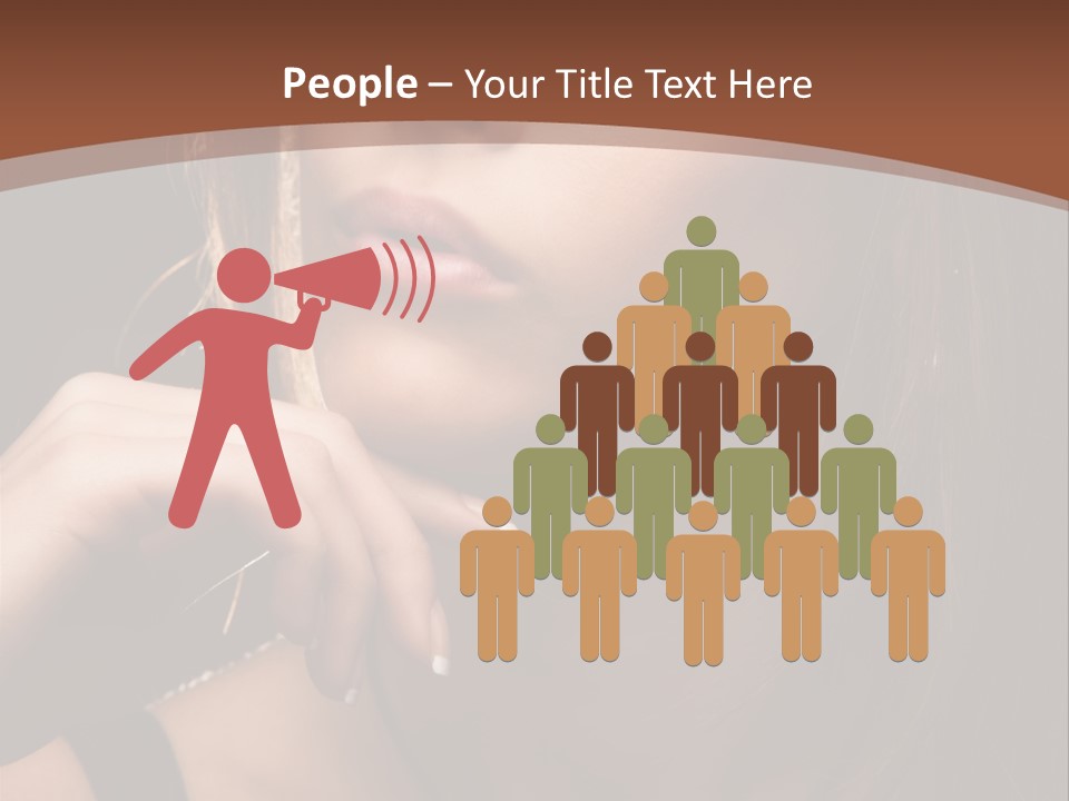 Female Eyes View PowerPoint Template