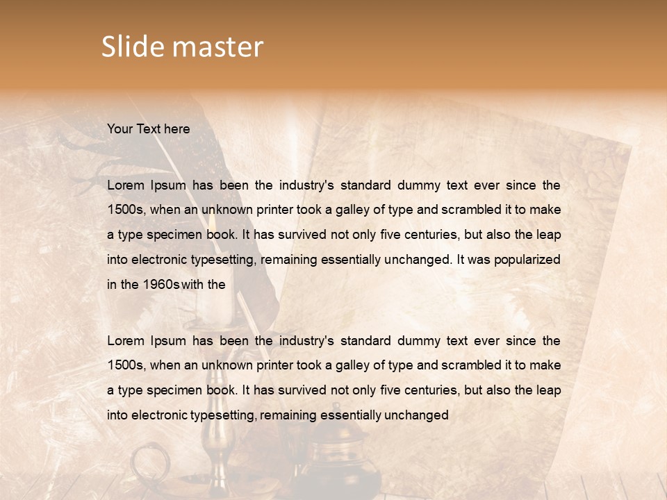 Character Poetry Lines PowerPoint Template