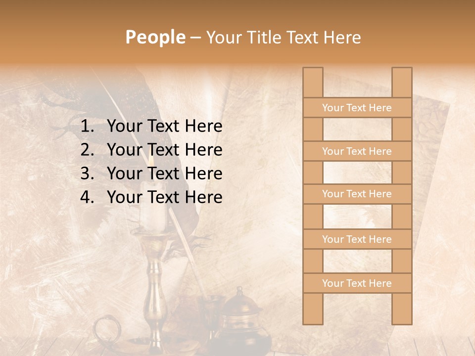 Character Poetry Lines PowerPoint Template