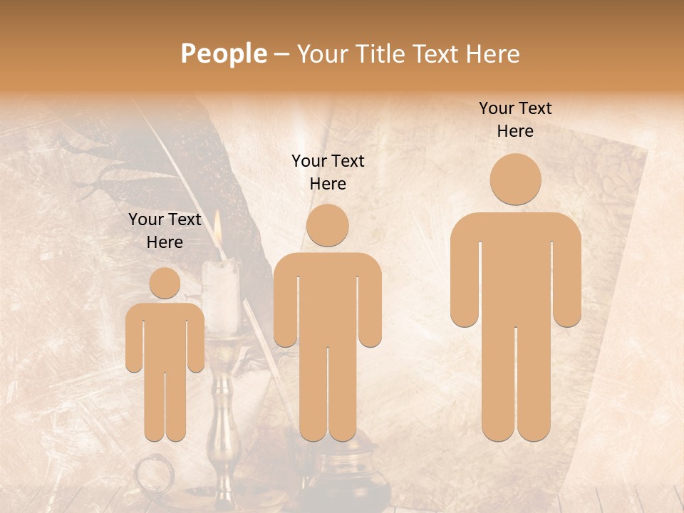 Character Poetry Lines PowerPoint Template