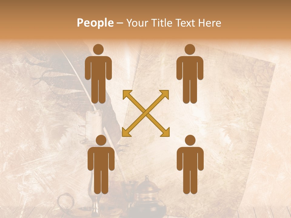 Character Poetry Lines PowerPoint Template