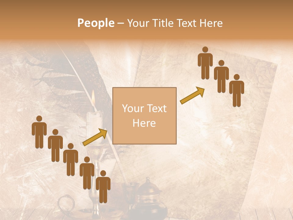 Character Poetry Lines PowerPoint Template