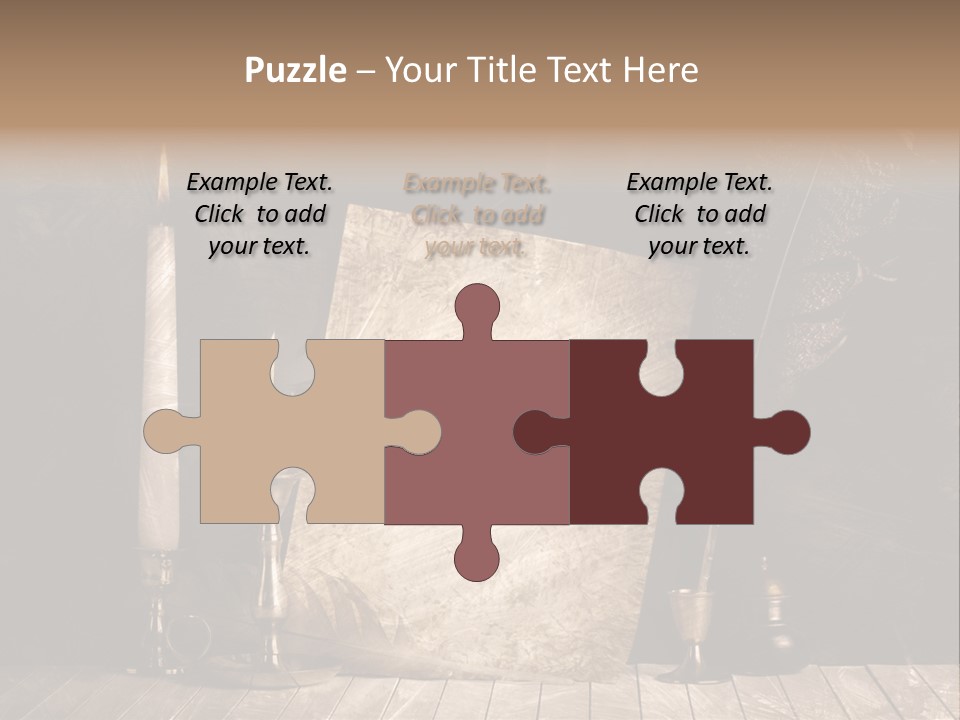 Aged Character Light PowerPoint Template