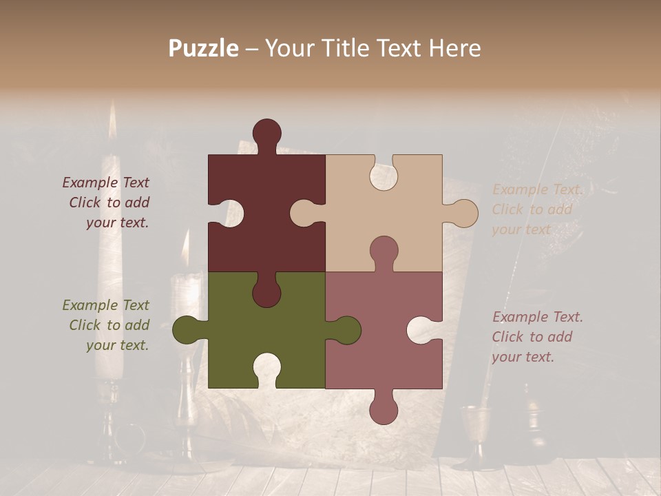 Aged Character Light PowerPoint Template