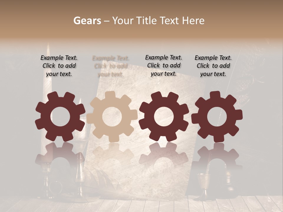 Aged Character Light PowerPoint Template