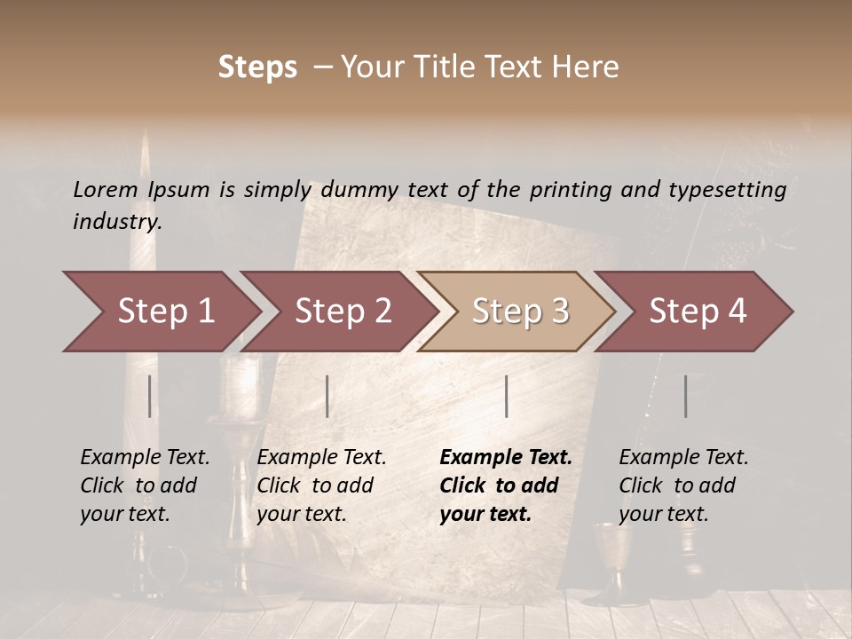 Aged Character Light PowerPoint Template
