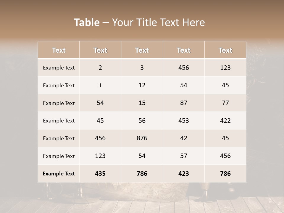 Aged Character Light PowerPoint Template