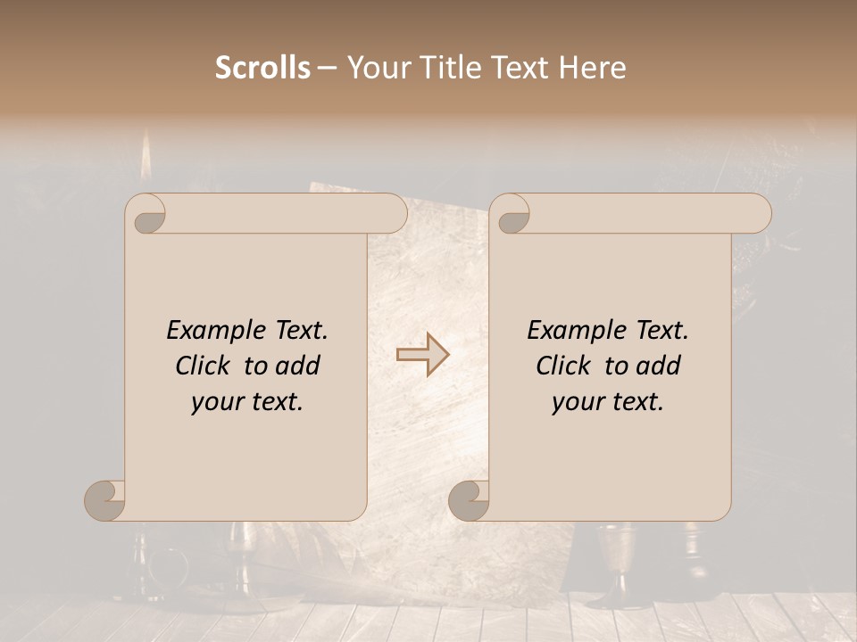 Aged Character Light PowerPoint Template