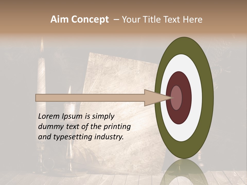 Aged Character Light PowerPoint Template