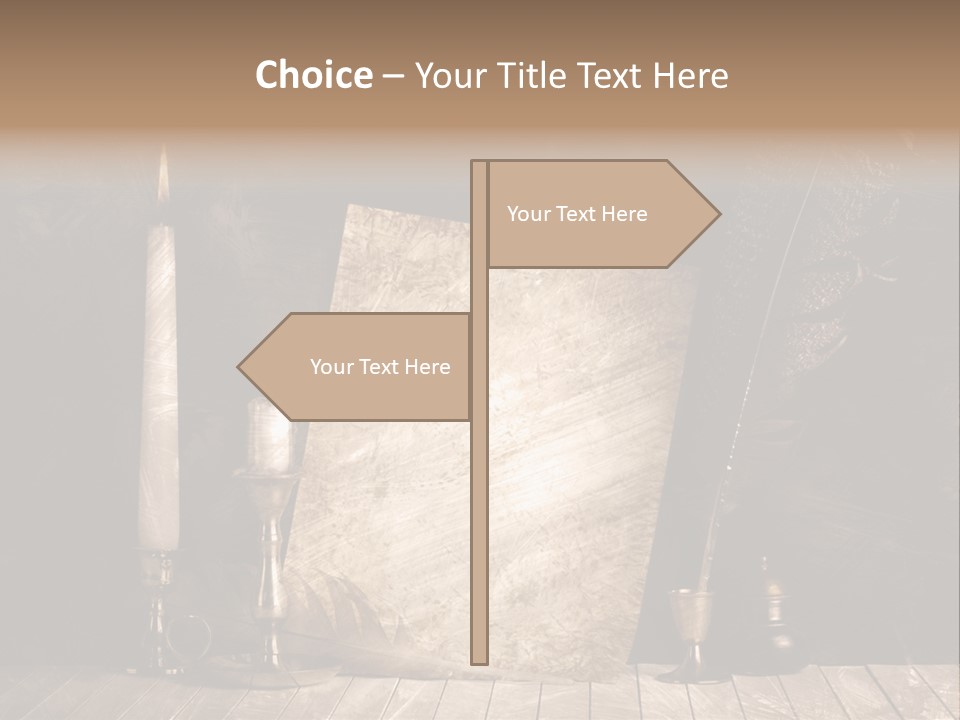 Aged Character Light PowerPoint Template