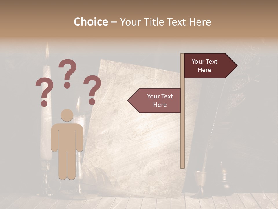 Aged Character Light PowerPoint Template