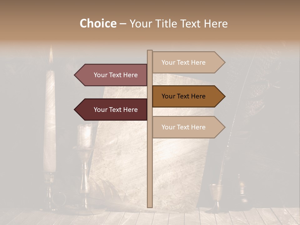 Aged Character Light PowerPoint Template