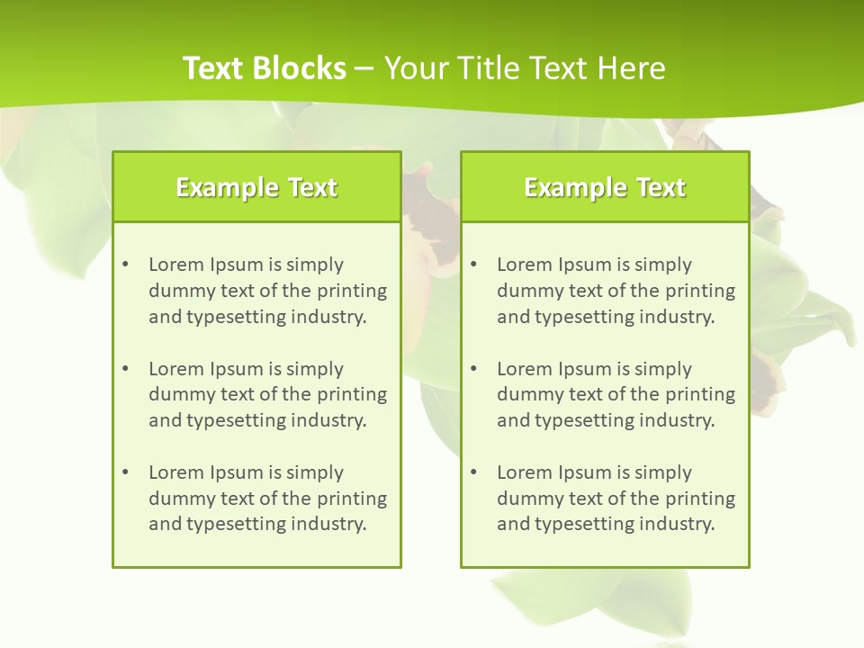 Flora Flower Water PowerPoint Template