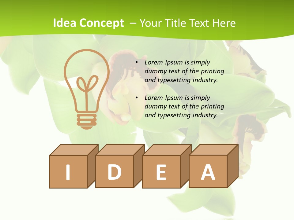 Flora Flower Water PowerPoint Template