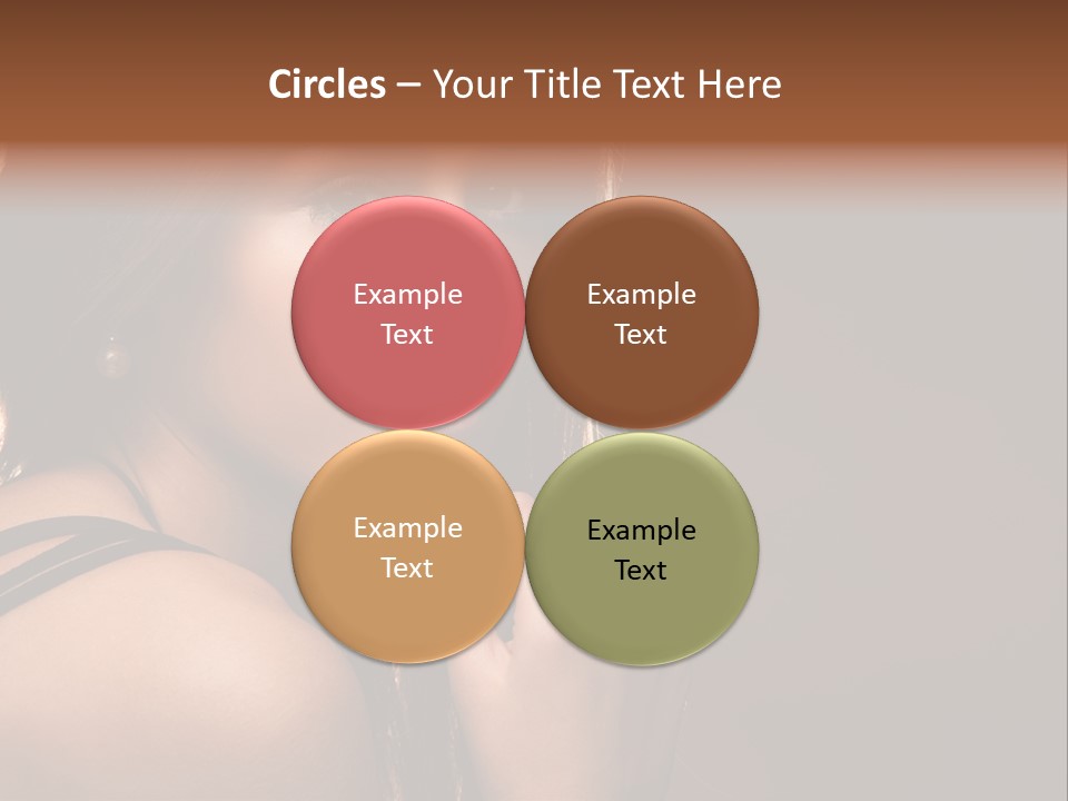 Portrait Young Beautiful PowerPoint Template