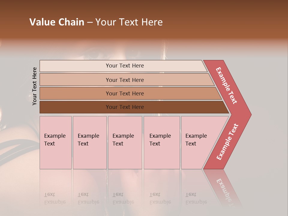 Portrait Young Beautiful PowerPoint Template