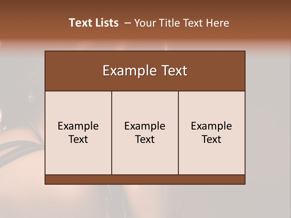 Portrait Young Beautiful PowerPoint Template