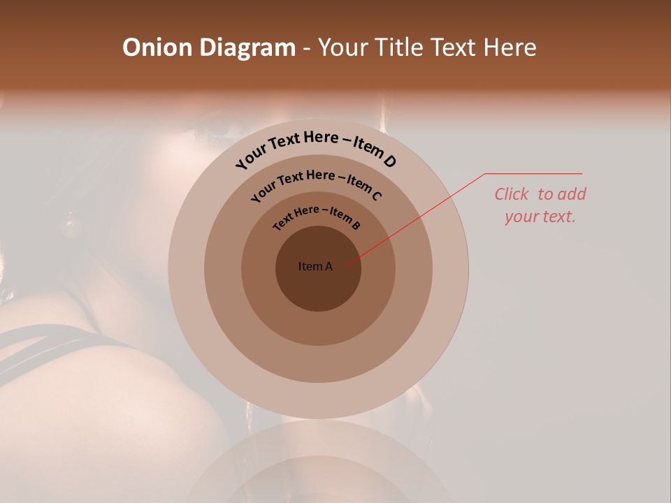 Portrait Young Beautiful PowerPoint Template