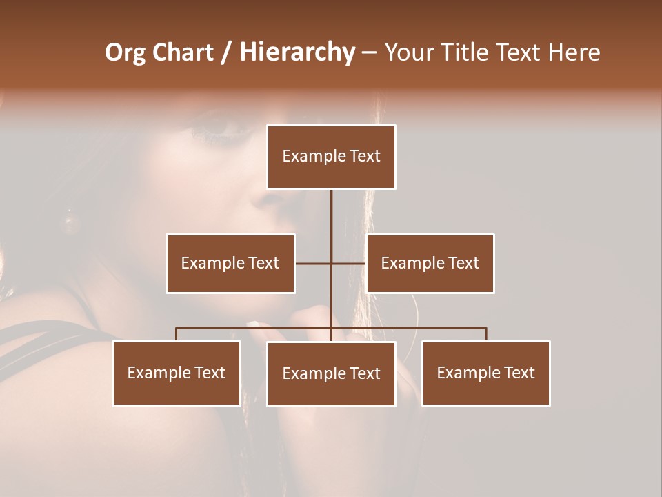 Portrait Young Beautiful PowerPoint Template