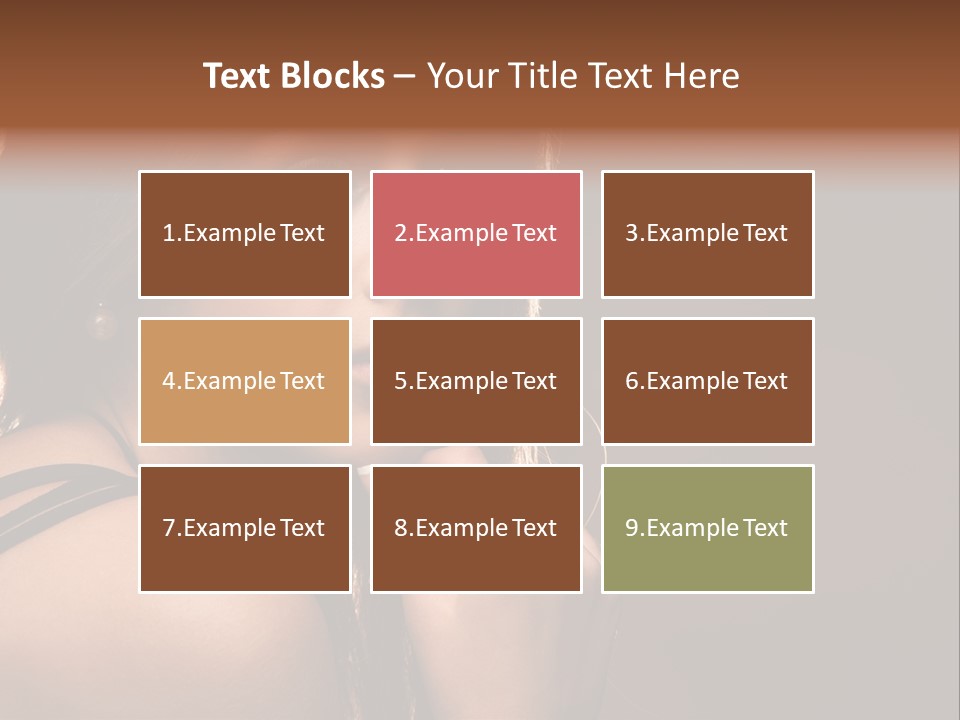 Portrait Young Beautiful PowerPoint Template