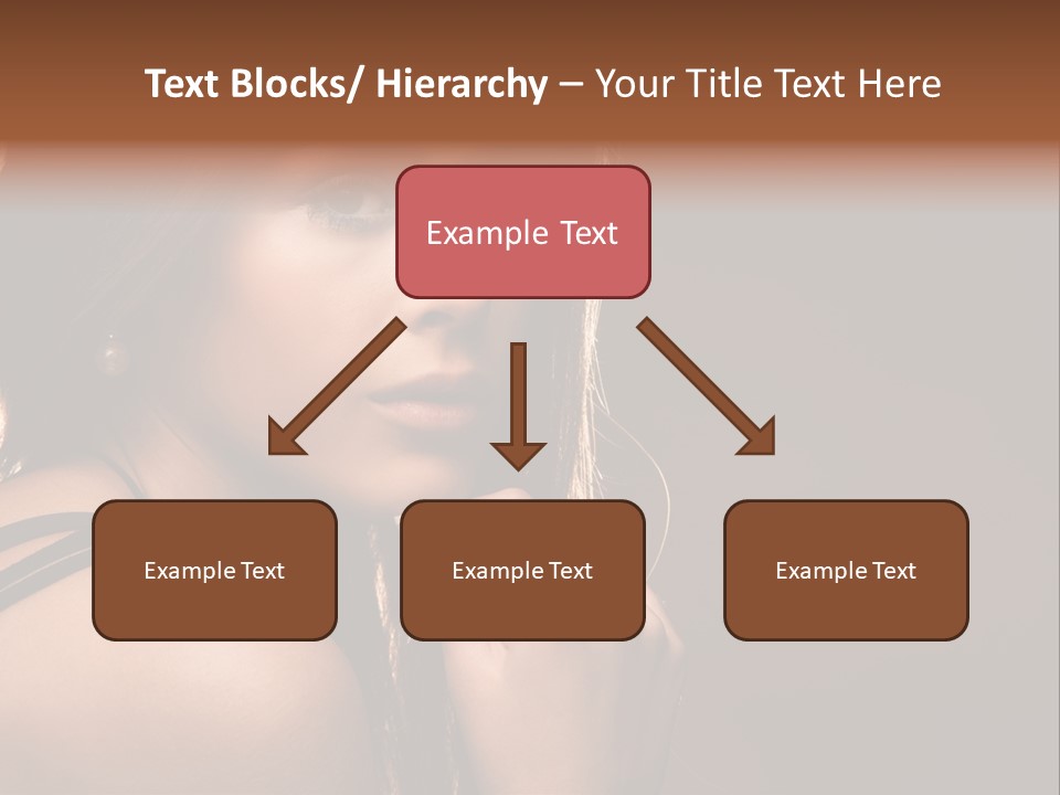 Portrait Young Beautiful PowerPoint Template