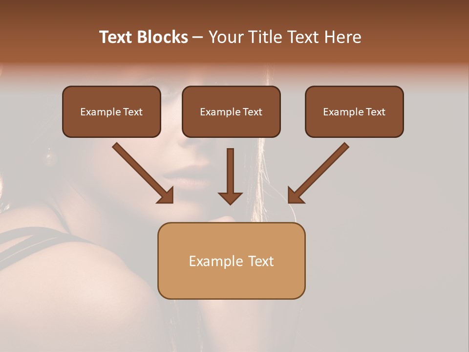 Portrait Young Beautiful PowerPoint Template