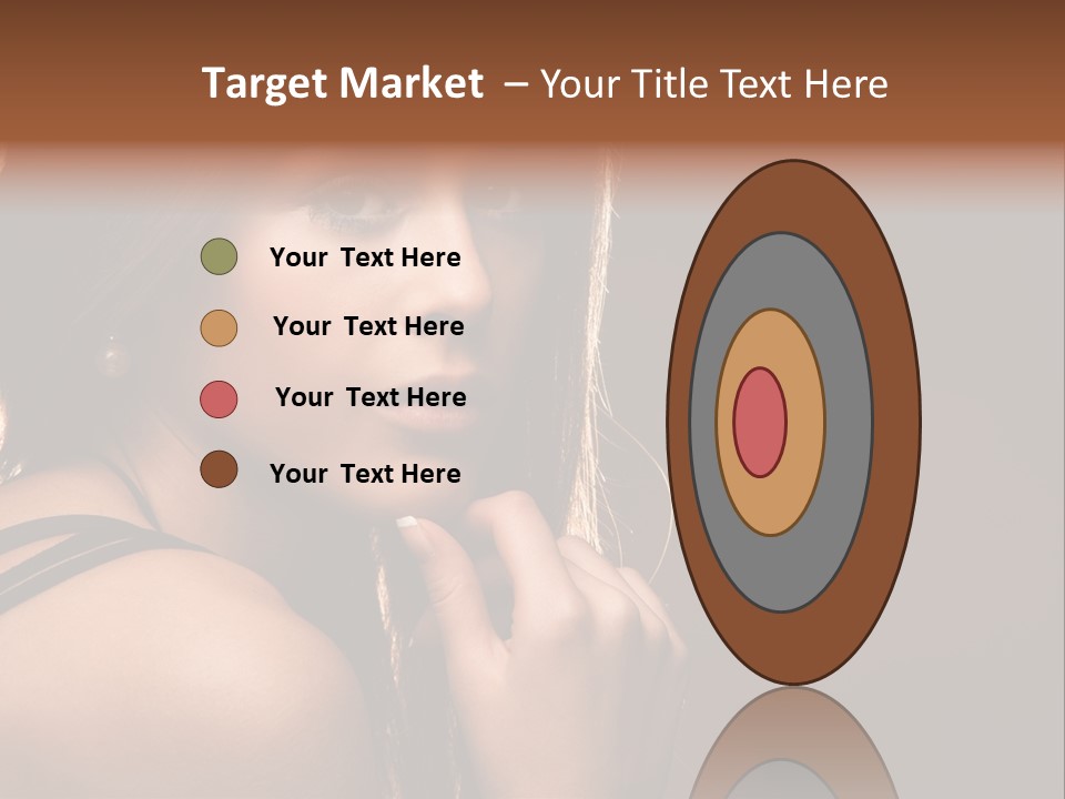 Portrait Young Beautiful PowerPoint Template